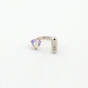 HRH Collection open heart pill ring size 7